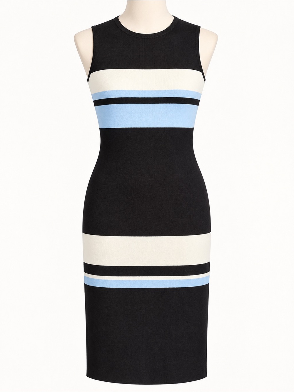 Vince Camuto Colorblock Knit Midi Dress Size 8 NWT